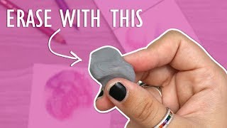 How To Use a KNEADED ERASER with COLORED PENCIL [upl. by Winnah]