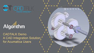 CADTALK Demo A CAD Integration Solution for Acumatica Users [upl. by Templa743]