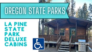 La Pine State Park Deluxe Cabins  OregonParks  ADA Accessible Camping  14 Miles of Hiking Trails [upl. by Adiaz13]