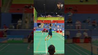 Sen Smash to Finish the rally🤯😱🔥badminton lakshyasen chiragsenshorts [upl. by Letnoj]