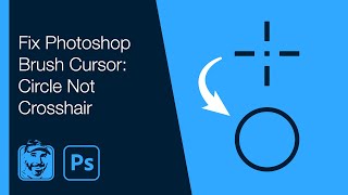 Fix Photoshop Brush Cursor Circle Not Crosshair [upl. by Aurelia]