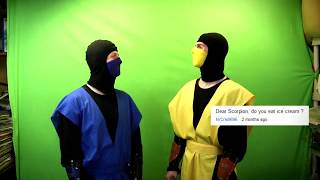 REAL MORTAL KOMBAT  QampA BloopersOuttakes  MK9 PARODY [upl. by Richarda]