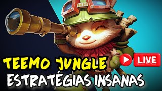 TEEMO JUNGLE ESTRATÉGIAS INSANAS NO ELO MESTRE leagueoflegends pcgamepasspartner [upl. by Seroled]