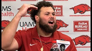 Fernando Carmona Luke Hasz and Eric Gregory Press Conference  Day 4 Spring Practice [upl. by Yslek]