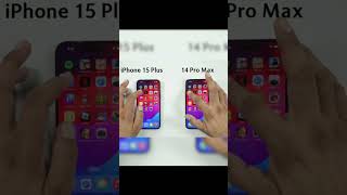 iPhone 15 Plus vs iPhone 14 Pro Max  SPEED TEST shorts edit apple [upl. by Atsahs]