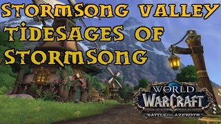 Battle For Azeroth  Stormsong Quest Guide  Part 1  The Tidesages Of Stormsong [upl. by Jania153]