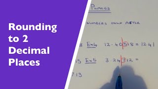 2 Decimal Places How To Round Any Number Off To 2 Decimal Places [upl. by Assylla]