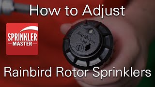 How to Adjust Rainbird Sprinkler Heads [upl. by Lucretia772]