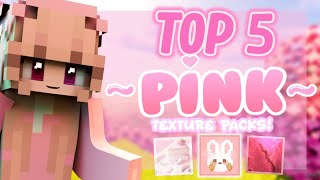 Top 5 BEST PINK Texture Packs for 189 Minecraft [upl. by Ayerim515]