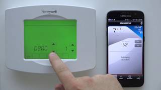 How to Override the settings on your Honeywell Thermostat [upl. by Gwendolyn810]