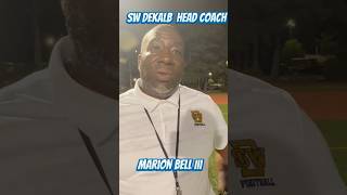 Southeast DeKalb FB head coach takes responsibility for tough loss highschoolfootball coaching [upl. by Mitchel]