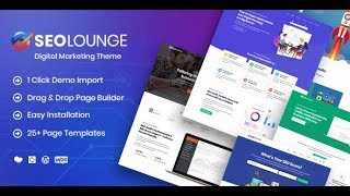 SEO Lounge Theme Installation and Demo Import Tutorial [upl. by Alekin]