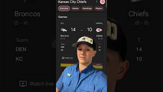 Broncos vs Chiefs Halftime Report nflfootballsportsshortsviral [upl. by Teddie]