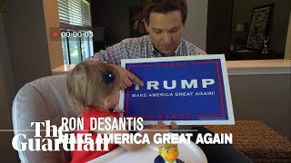 Ron DeSantis has released an ad indoctrinating his children into Trumpism [upl. by Oralie367]