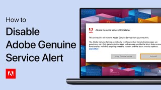 How To Disable Adobe Genuine Software Integrity Service Alert [upl. by Hobard]