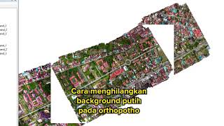 CARA MENGHILANGKAN BACKGROUND PUTIH DI ARC GIS PADA ORTHOPHOTO [upl. by Herzberg285]