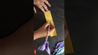 Easy paper craft for beginners easy to easy craft 💜💡🦋 craft ytshorts artandcraft [upl. by Salomo]