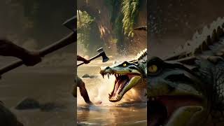 Crocodile Attacks monkey crocodile monkey animals [upl. by Olimreh36]