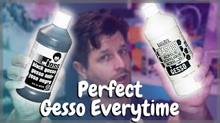 How To Gesso A Canvas For Oil Painting For Beginners [upl. by Everest]