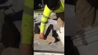 Basecrete Troweling Demo [upl. by Eimmak]