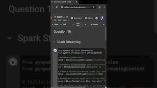 What is Spark Streaming  RealTime Data Processing Explained Q17 [upl. by Ilrebmik]
