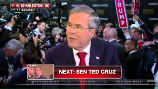 Oneonone with Jeb Bush after the GOP debate [upl. by Dalury316]