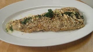 Almond Crusted Fish With Lemon Butter Sauce  Sanjeev Kapoor Khazana [upl. by Yerak]