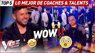 Las MEJORES actuaciones de los COACHES y sus TALENTS en La Voz [upl. by Maitilde]