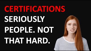 Certifications VS Certificates of Completion [upl. by Jodee]