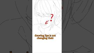 Mistake When Drawing Mouth  Quick Art Tips art sketch shorts tutorial drawingtutorial anime [upl. by Eindys]