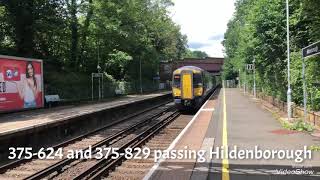 Trains at Hildenborough SEML 070521 [upl. by Eimareg]