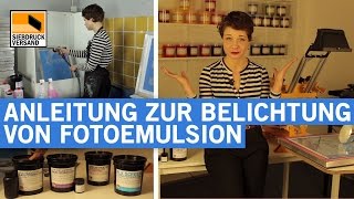 Anleitung zum perfekten Belichten von Fotoemulsion  Eine Siebdruck Erklärung [upl. by Etnohc]