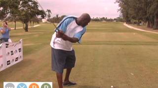 Shaquille ONeal hits a golf ball 350 yards  new post basketball career for the Diesel [upl. by Nwatna]