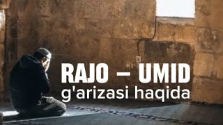 Rajo  umid garizasi haqida [upl. by Barbabra498]