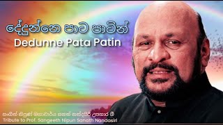 Dedunne Pata Patin  Tribute to Prof Sangeeth Nipun Sanath Nandasiri [upl. by Arianne]