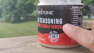 Blackstone 4114 Griddle Seasoning and Cast Iron Conditioner Review [upl. by Annasor]