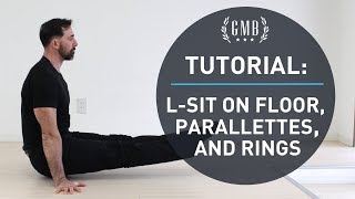 LSit on Gymnastic Rings Floor and Parallettes [upl. by Landa]