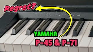 Yamaha NP35  comparison with NP32 Piaggero digital piano keyboard [upl. by Amle]