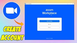 How to Create Zoom Workplace Account in Windows PC [upl. by Aibsel]