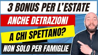 BONUS ESTATE 2024 bonus per famiglie lavoratori e non solo [upl. by At]