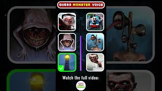 Can you guess the Monsters voice correctly Which Monsters voice is the scariest  Eat Monsters [upl. by Meakem]