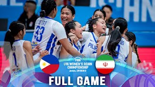 FINAL Philippines v Iran  Full Basketball Game  FIBA U16 Womens Asian Championship 2023  Div B [upl. by Cod]