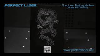 Full cover 20w 30w 50w Fiber Laser Marking Machine PEDB 200 [upl. by Llevol964]