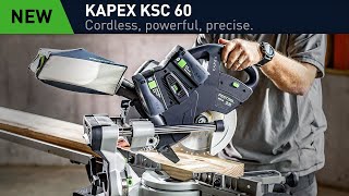 KAPEX KSC 60  cordless sliding compound miter saw Sneak Preview [upl. by Morly]