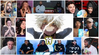 My Hero Academia Season 7  Episode 19  Reaction Mashup [upl. by Ynaffital135]