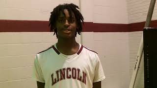 Interview with Khalil Graham Huntley following his Lincoln Middle School Hornets win over Welborn [upl. by Mikal856]