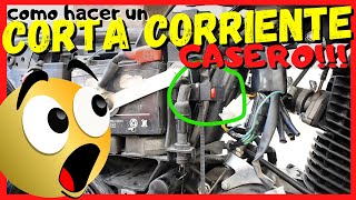 🧰Como quotponerquot un CORTA CORRIENTE a mi Moto 🧰 Fácil Rápido y casi Gratis Evita las Ratas [upl. by Fitzhugh]