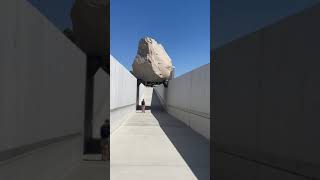 Levitated mass Huge Rock in LACMA Los Angeles shorts [upl. by Erdnael]