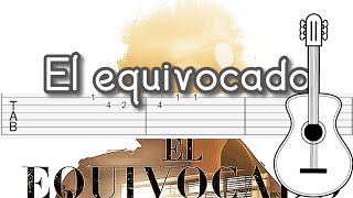 Andrés Cepeda  El Equivocado  tutorial en guitarra  acordes y melodia [upl. by Akenit]