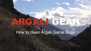 HOW TO WASH ARGALI GAME BAGS [upl. by Chap]